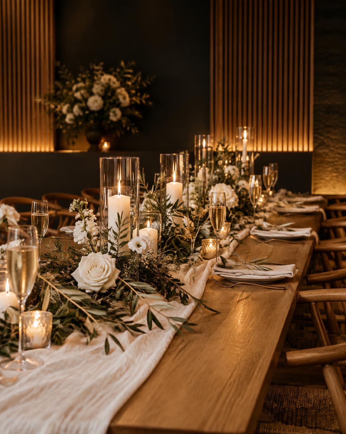 A wedding reception